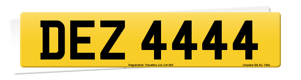 Registration number DEZ 4444